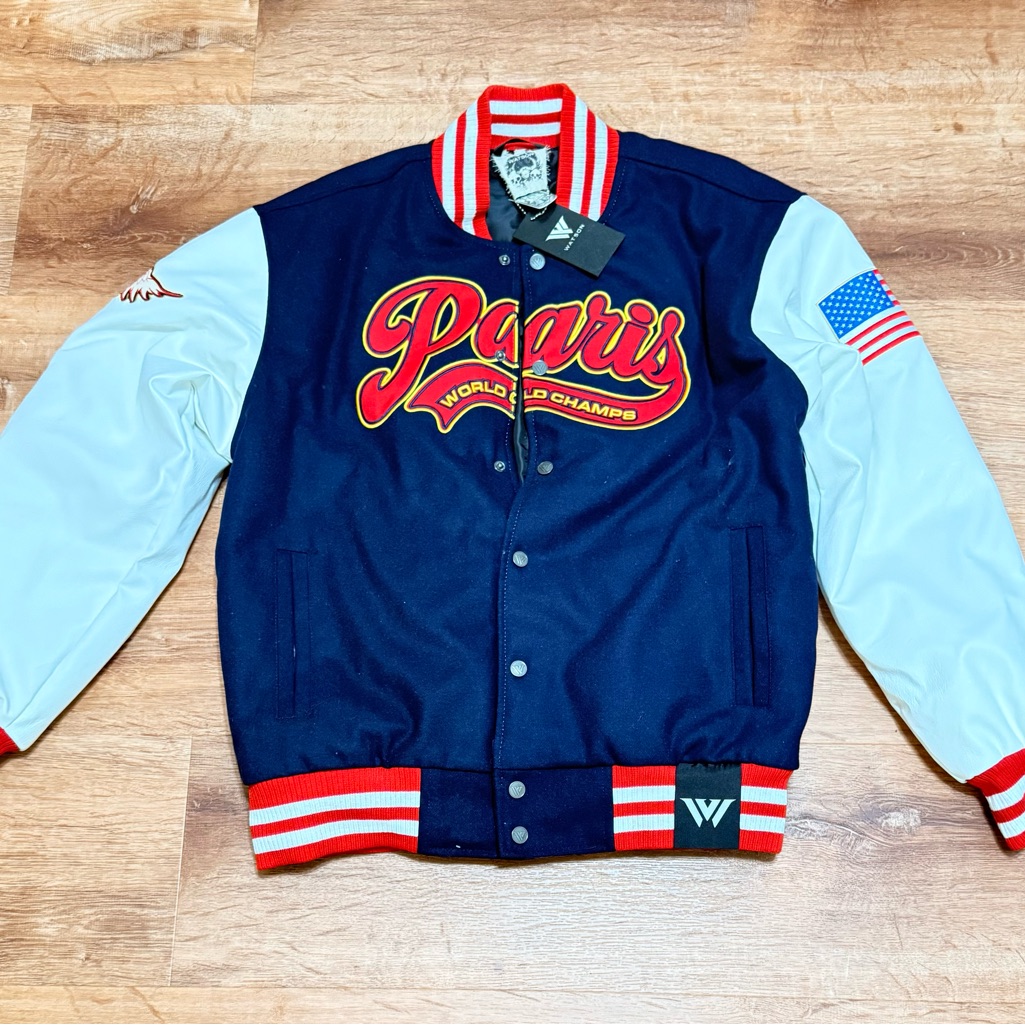 Paris World Champs Varsity Stitched Jacket